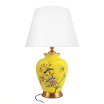 Настольная лампа желтая с изображением птиц Slip Away варинант исполнения - 7 | Loft Concept в Липецке