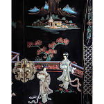 Шкаф черный в китайском стиле  Chinese Cabinet Black варинант исполнения - 2 | Loft Concept в Липецке