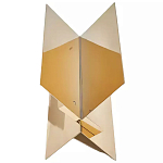 Дизайнерский журнальный стол фигурный золотого цвета Ufuri варинант исполнения - 1 | Loft Concept в Липецке