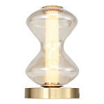 Настольная лампа светодиодная с волнообразным стеклянным плафоном Amphora of Light варинант исполнения - 3 | Loft Concept в Липецке