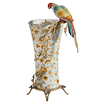 Ваза фарфоровая с птицей на бронзовой ветке Garden of Eden варинант исполнения - 1 | Loft Concept в Липецке