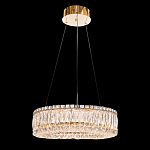 Люстра подвесная круглая из прозрачного хрусталя с золотым корпусом Selfsufficient варинант исполнения - 2 | Loft Concept в Липецке