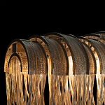 Люстра подвесная с металлическими цепочками и изогнутыми металлическими дугами 72 см Atlantis Chain варинант исполнения - 10 | Loft Concept в Липецке