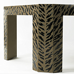 Дизайнерский кофейный стол с рисунком леопард Neytiri Beige Leopard варинант исполнения - 3 | Loft Concept в Липецке