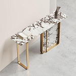 Консоль с прямоугольной мраморной столешницей Vivian Console варинант исполнения - 2 | Loft Concept в Липецке