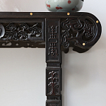 Черная резная консоль в Китайском стиле из массива Black Dragon Console варинант исполнения - 1 | Loft Concept в Липецке