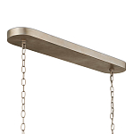 Люстра овальной формы с фактурным серебряным каркасом и тканевым абажуром Silver Honeycomb варинант исполнения - 4 | Loft Concept в Липецке