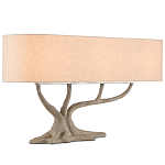 Настольная лампа с корпусом в виде дерева Gray Concrete Trunk варинант исполнения - 2 | Loft Concept в Липецке