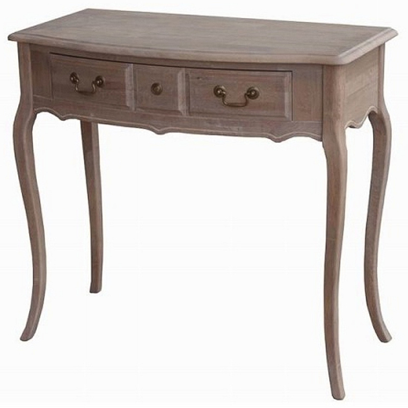 Деревянная консоль с ящиком Margery Wooden Provence Console Table Дуб темный Деревянная консоль с ящиком Margery Wooden Provence Console Table Дуб темный в Липецке | Loft Concept
