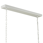 Люстра белая прямоугольная с абажурами в виде цветков тюльпана White Tulips варинант исполнения - 5 | Loft Concept в Липецке