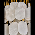 Люстра с овальными подвесками из натурального камня Spatial Composition варинант исполнения - 5 | Loft Concept в Липецке