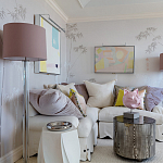 Обои ручная роспись Bamboo Special Colourway on Natural Mica metallic silk варинант исполнения - 1 | Loft Concept в Липецке