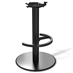 Барный стул вращающийся со спинкой и подлокотниками Douglas Rhombus Черный Велюр варинант исполнения - 4 | Loft Concept в Липецке