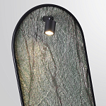 Настенный светильник зеленого цвета с черной рамкой овальной формы с полкой Herbarium  варинант исполнения - 4 | Loft Concept в Липецке