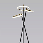 Торшер с 3-мя круглыми светодиодными лампами на черной триноге Underlining варинант исполнения - 2 | Loft Concept в Липецке