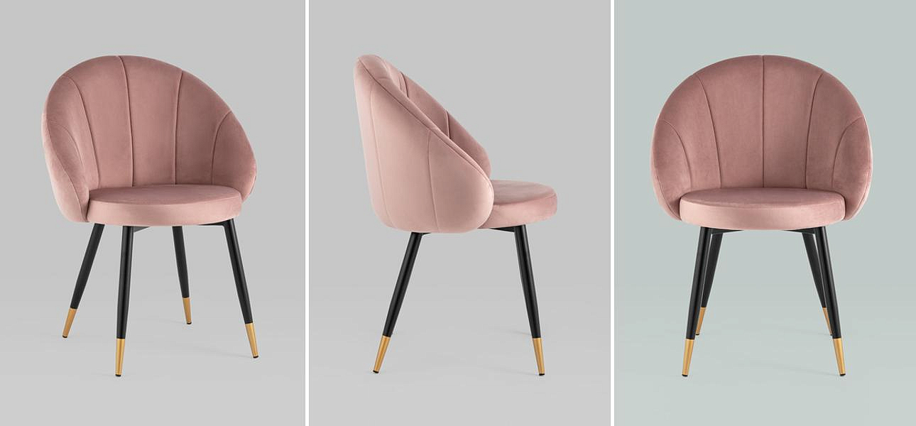 Стул Alberto Chair Розовый Велюр Стул Alberto Chair Розовый Велюр - Loft-Concept в Липецке