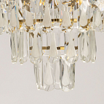 Люстра многоярусная с овальными прозрачными подвесками 36 см Harmonica варинант исполнения - 10 | Loft Concept в Липецке