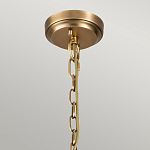 Люстра цвета латунь с 5-ю цилиндрическими плафонами из прозрачного пузырчатого стекла Kichler варинант исполнения - 6 | Loft Concept в Липецке