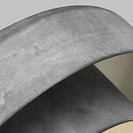 Подвесной светильник с массивным круглым стальным плафоном серого цвета в индустриальном стиле на цепи Feiss варинант исполнения - 3 | Loft Concept в Липецке