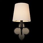 Бра с белым текстильным абажуром и фигурным основанием с зеркальной вставкой Vitorino варинант исполнения - 13 | Loft Concept в Липецке