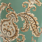 Настольная лампа бирюзовая с цветочным принтом Turquoise Flight варинант исполнения - 6 | Loft Concept в Липецке