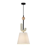 Подвесной светильник с бежевым тканевым плафоном Flourish варинант исполнения - 2 | Loft Concept в Липецке