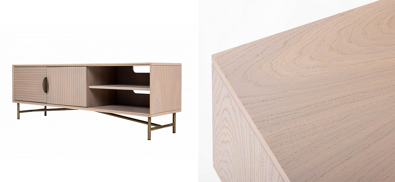 ТВ-тумба Antique Order Бежевый Шпон Дуба ТВ-тумба Antique Order Бежевый Шпон Дуба - Loft-Concept в Липецке