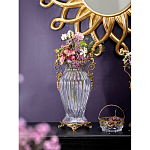 Ваза прозрачная с бронзовыми ручками в виде ангелов Eden Garden варинант исполнения - 3 | Loft Concept в Липецке