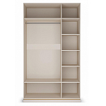 Шкаф трёхдверный с 2-мя зеркальными дверками Satin Furniture варинант исполнения - 2 | Loft Concept в Липецке