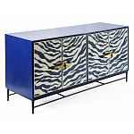 Буфет в гостиную с инкрустацией Bone Inlay Deco Sideboard - Orleans ZEBRA варинант исполнения - 1 | Loft Concept в Липецке