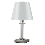 Настольная лампа с белым тканевым абажуром в форме конуса Laurent варинант исполнения - 1 | Loft Concept в Липецке