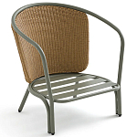 Садовое кресло с каркасом из стали Kenneth Chair варинант исполнения - 4 | Loft Concept в Липецке