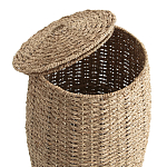 Корзина с крышкой из камыша Chane Wicker Basket варинант исполнения - 3 | Loft Concept в Липецке