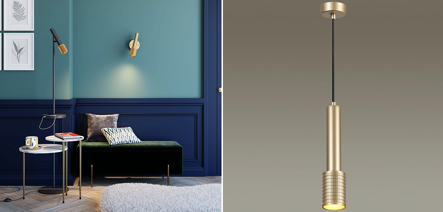 Подвесной светильник Eneko Gold Hanging Lamp Подвесной светильник Eneko Gold Hanging Lamp - Loft-Concept в Липецке