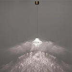 Подвесной светильник с плафоном из фактурного прозрачного стекла Light Ensemble варинант исполнения - 4 | Loft Concept в Липецке