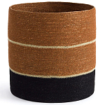 Плетеная корзина в полоску Kudio Wicker Basket варинант исполнения - 1 | Loft Concept в Липецке