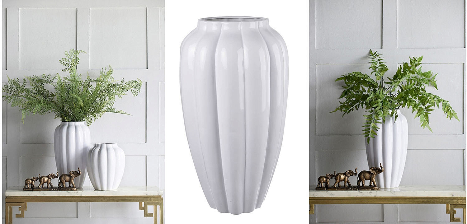 Ваза Carambola Vase white high Ваза Carambola Vase white high - Loft-Concept в Липецке