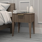 Тумба прикроватная коричневая с ящиком Harper Line варинант исполнения - 2 | Loft Concept в Липецке