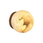 Настенно-потолочный светильник с плафоном в форме шара из алебастра Cryptocrystalline Stone варинант исполнения - 4 | Loft Concept в Липецке