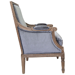 Кресло William Classical Armchair grey velvet варинант исполнения - 1 | Loft Concept в Липецке