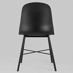 Стул из прочного пластика на металлическом основании Anora Black варинант исполнения - 4 | Loft Concept в Липецке