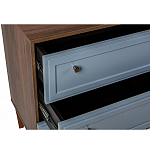 Комод серый из массива бука с 3-мя ящиками Wenge Light варинант исполнения - 3 | Loft Concept в Липецке