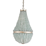 Люстра с каскадом из стеклянных декоративных элементов Shining Sea Glass варинант исполнения - 2 | Loft Concept в Липецке