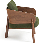 Кресло с каркасом из массива ореха Gallin Chair Green варинант исполнения - 3 | Loft Concept в Липецке