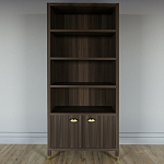 Книжный Стеллаж Elsa Dreams Walnut с задней стенкой варинант исполнения - 5 | Loft Concept в Липецке