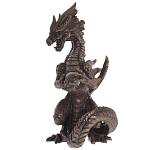 Декоративная статуэтка Дракон Dark Bronze Dragon Holding Sphere Statuette варинант исполнения - 4 | Loft Concept в Липецке
