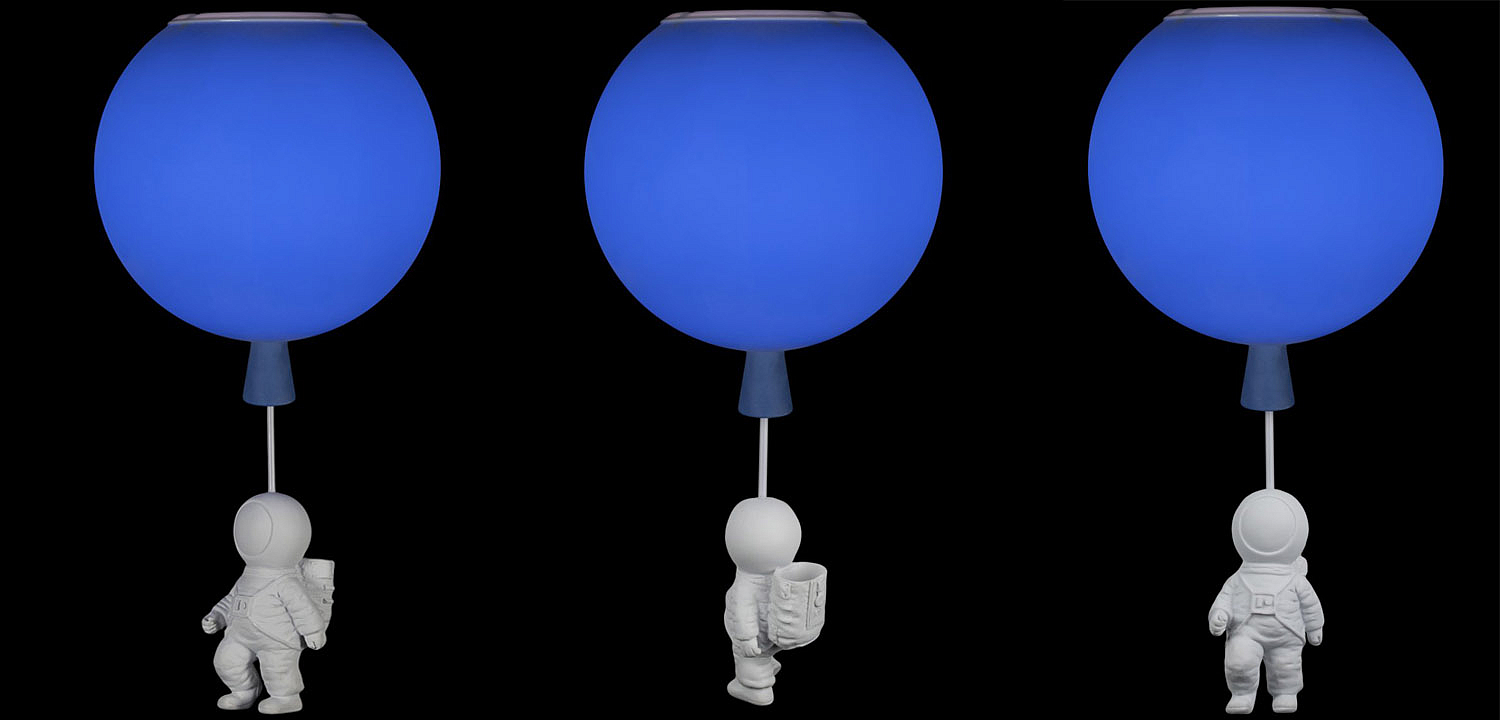 Потолочный светильник Cosmonaut blue ball Потолочный светильник Cosmonaut blue ball - Loft-Concept в Липецке