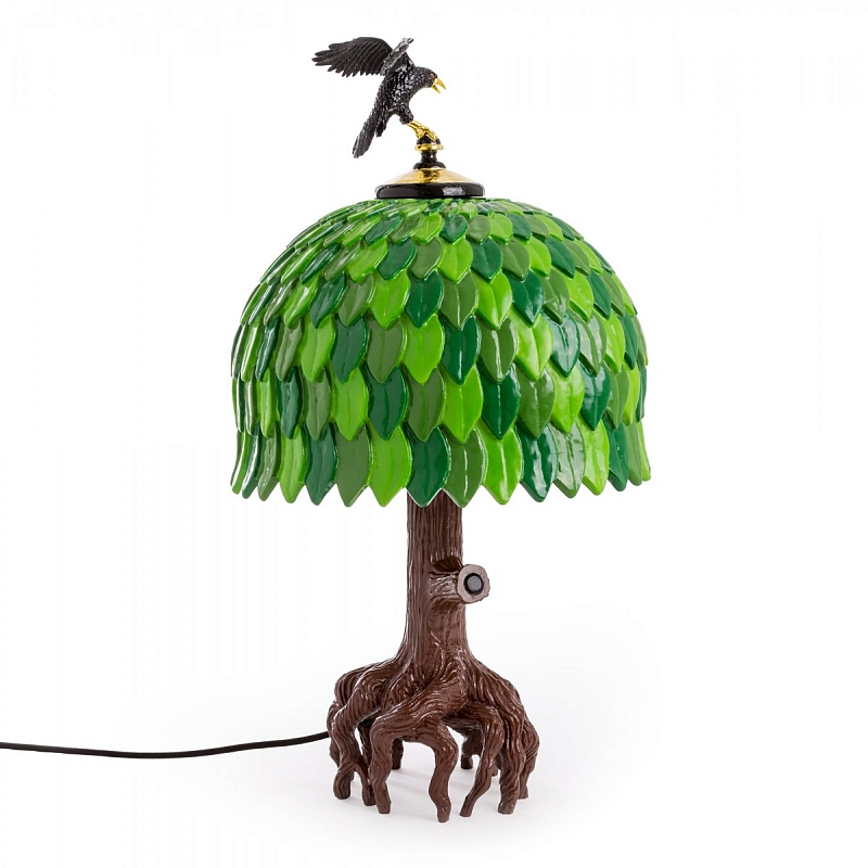 Лампа Seletti Tiffany Tree Lamp Коричневый Зеленый в Липецке | Loft Concept 