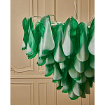 Люстра из стеклянных зеленых лепестков Petalled Illuminator варинант исполнения - 5 | Loft Concept в Липецке