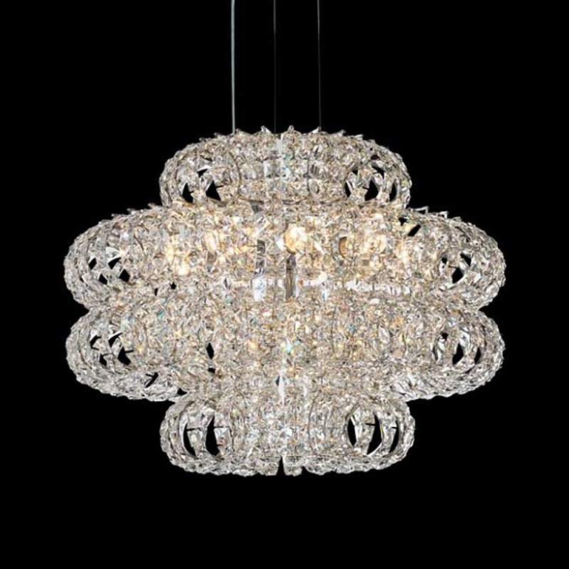 Люстра круглая с россыпью хрусталя Perfection of Diamonds Хром Прозрачный Люстра круглая с россыпью хрусталя Perfection of Diamonds Хром Прозрачный в Липецке | Loft Concept
